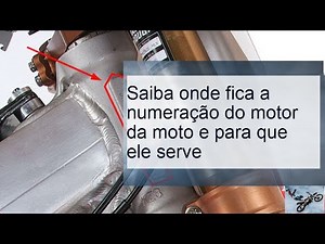 Saiba onde fica a numeração do motor da moto e para que ele serve