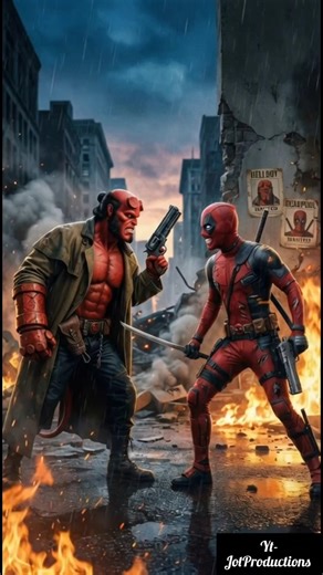 Hellboy Vs Deadpool #hellboy #deadpool #hellboy2019 #deadpool3