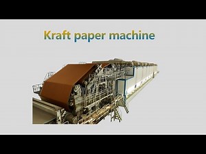 Kraft paper making machine
