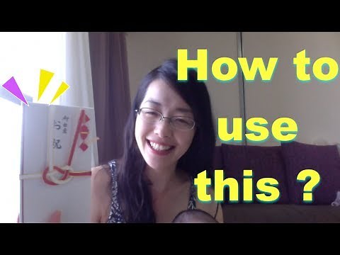 How to use Japanese envelopes.