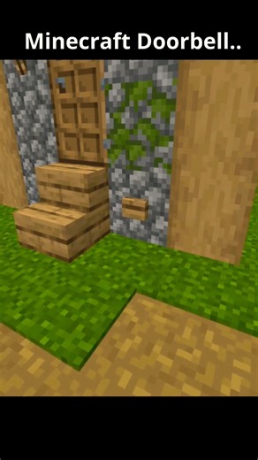 Realistic Doorbell in Minecraft 🔔😳 | Minecraft #mctutorial #shortsminecraft #minecraftbuilding