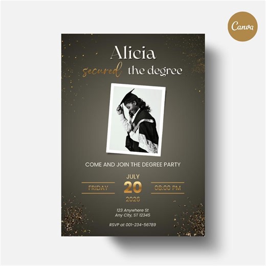 Graduation Invitation | Digital Graduation Invitation | Graduation Party | Class of 2026 | Grad Announcement | Digital Invitation - Etsy