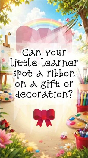 Can You Find the Red Ribbon? 🎀🔴 | Color Quiz #shorts #mcqforkids