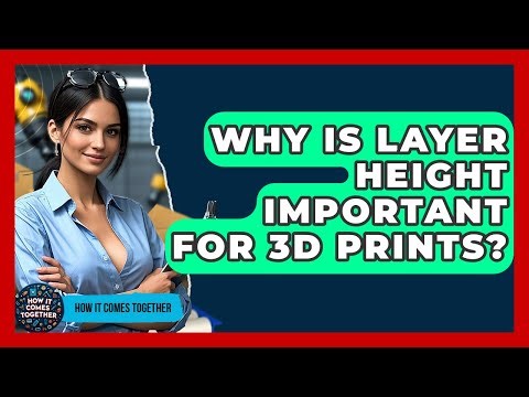 Why Is Layer Height Important For 3D Prints? - How It Comes Together