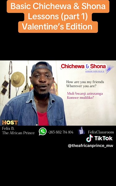 Valentine's Chichewa and Shona Language Lessons