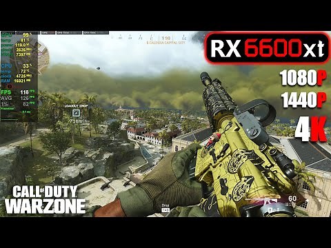 RX 6600 XT | COD Warzone - 1080p, 1440p, 4K - Low & High settings