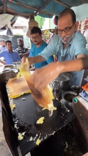 ⚡⚡Biggest dosa making⚡⚡#shorts #telugufoodie #esangathulu #streetfood #foodie #omelette