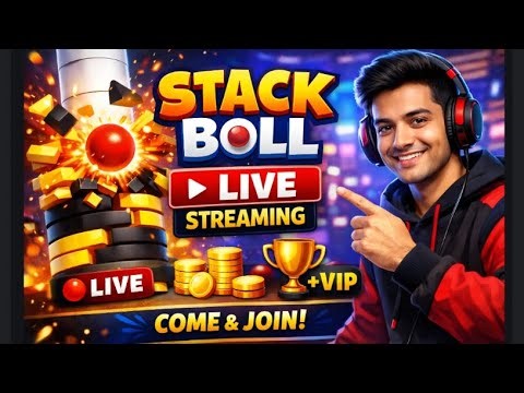 🔴 LIVE 💀 Stack boll Gameplay with BLACKHEART GAMER