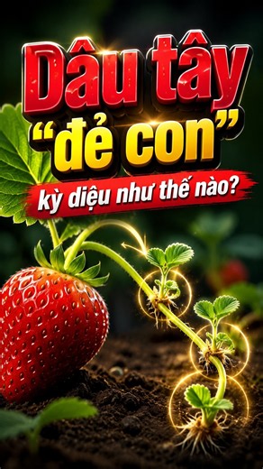 Dâu tây "đẻ con" kỳ diệu như thế nào? #neoagri #sinhhoc #caycanh