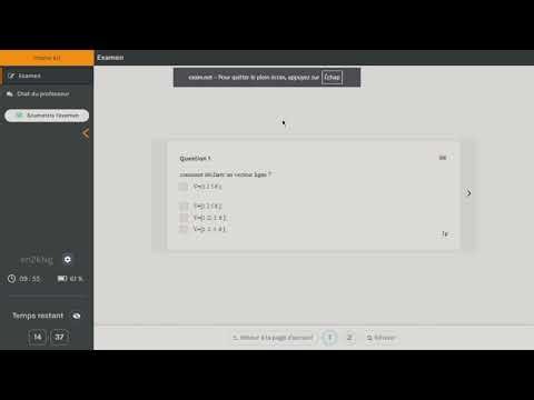 comment passer un TEST enligne sur exam.net