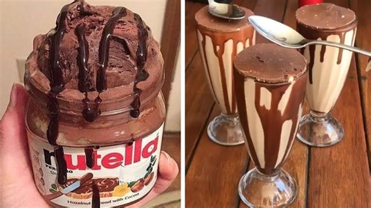Nutella Dessert Jar & Chocolate Milkshake | Satisfying Cake Compilation