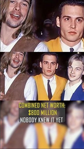 Brad Pitt, Johnny Depp and Leonardo DiCaprio in One Room. Before They Ruled Hollywood #shorts