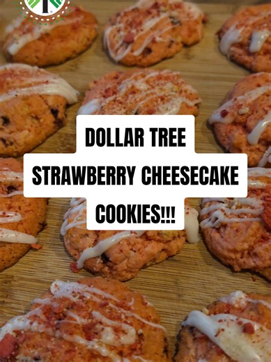 Lazy Easy Desserts!! Dollar Tree just got in Soft Baked Strawberry Mist Cookie Mix!! So here's how I made it, but with a twist!! 😁😁 Strawberry Cheesecake Cookies 😋😋 Give my easy recipe a try and tag me in your videos!! I'd love to see it! 🥰🥰 @Dollar Tree #creatorsearchinsights #dollartreefinds #fyp #easydesserts #dessertlovers