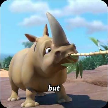 A rhinoceros that spent the whole day working hard just for a drink of water #anime #foryou #shorts