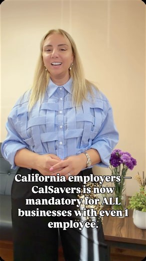 Dega Solution Inc on Instagram: "California employers — CalSavers is now mandatory for ALL businesses with even 1 employee. No employer fees. No contributions. Quick registration. But you MUST register by December 31 to avoid penalties. Dega Solution Inc. can handle the entire registration for you and keep you compliant. 📩 DM us today. #️⃣ #CalSavers #CaliforniaBusiness #CAEmployers #PayrollCompliance #DegaSolutionInc #SmallBusinessCA #AccountingFirm #TaxTip"
