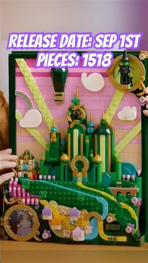 LEGO Wicked Emerald City Wall Art Leaked! | Set 75685 (1518 Pieces) Coming Sept 1st 2025