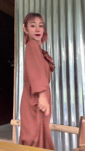 Elegant Exercise Routine in a Stylish Dress