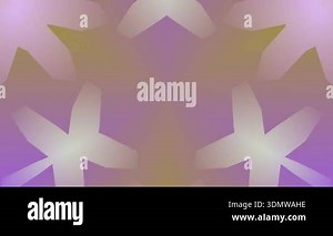 Colorful geometric pattern featuring pastel shades of purple and yellow, creating a symmetrical and visually appealing design. Kaleidoscope effect produces a vibrant and artistic visual experience Stock Video Footage - Alamy