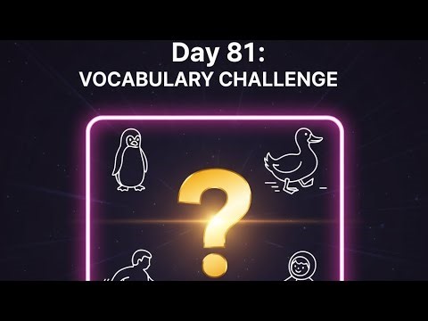 DAILY DOSE OF VOCABULARY | Day 81 | WADDLE | Learn English Vocabulary Easily