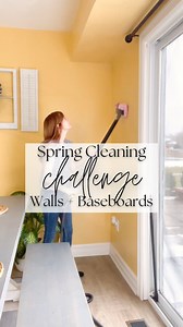 Day 1 of my Spring Cleaning Challenge: WALLS BASEBOARDS 😍✨ I’m using a steam cleaner for mine (linked in my bio 😍) but you can also use some Murphy’s oil soap diluted in water, or your favorite all-purpose cleaning spray, and a warm rag to gently wipe down walls. After I finish up #steamcleaning the walls, I do the floors so I can do some ✨batch cleaning✨ 😉 #worksmarternotharder ⚠️ I would only recommend washing or steam cleaning walls that have a gloss finish to them (satin, semi-gloss, high