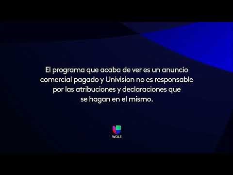 Univision WOLE - Paid Programming Disclaimer (2019-2021) (Closing Version)