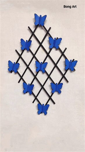 Diy Newspaper Wall Decor Crafts #shorts #diy #walldecor #craft #butterfly #youtubeshorts