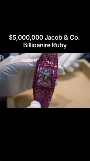 1.6M views · 29K reactions | This Watch took 3 YEARS to build! 勞 What are your thoughts on the new Jacob & Co. billionaire ruby? . . . . #jacobandco #luxury #watches #astromiaclarity #fashion #timepiece #watch #expensive #luxurylife #rolex #montblanc #audemarspiguet #cartier #patekphilippe #vacheronconstantin #patekphilippe #timepiece #watchlover #watchaddict #wristcheck #invest #investment #money #assets #jacobarabo | Michael Blakey - Producer | Facebook