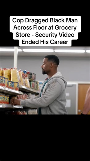 Cop Dragged Black Man Across Floor at Grocery Store - Security Video Ended His Career#stories #story #storytelling