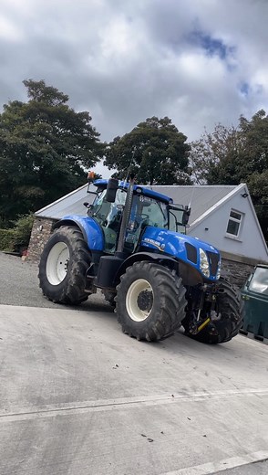 she's mint☝️ #newholland #235 #tractor #fyp #mint