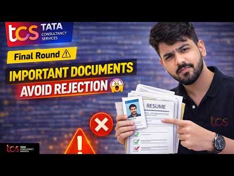 TCS NQT Interview Documents Checklist 🔥 | Avoid Rejection | Important Documents + Mistakes