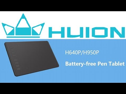 How to setup Huion H640P/ H950P Pen Tablet to PC
