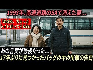 1993年、高速道路のサービスエリアで跡形もなく消えた妻… 17年後、バッグが開かれた瞬間、事態は一変した…感動の物語｜オーディオブック｜AI物語