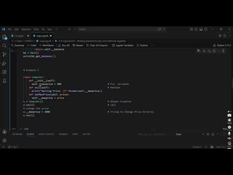 Learn Encapsulation Coding Easily | OOPs Series Hindi l Python Simplyfied l Dr. Sagar Singh Rathore