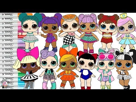 LOL Surprise Dolls Coloring Book Compilation Color Swap Jitterbug Unicorn Babycat Fanime