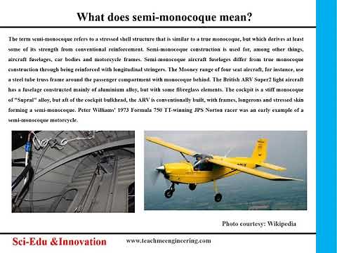 What is SEMI-MONOCOQUE? What does SEMI-MONOCOQUE mean? SEMI-MONOCOQUE meaning & explanation