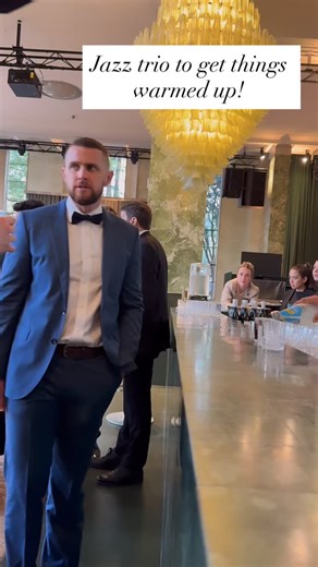 A jazz trio with sax, double bass and drums playing over drinks and canapés. Keeping it simple and classic. | The Ivory Club