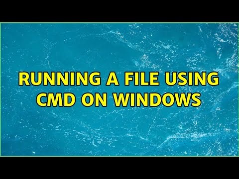 Running a file using cmd on windows