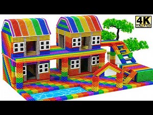 TOP 1 - Cómo Construir Una Casa De Gran Altura Súper Hermosa Con Piscina Usando Bolas Magnéticas#23