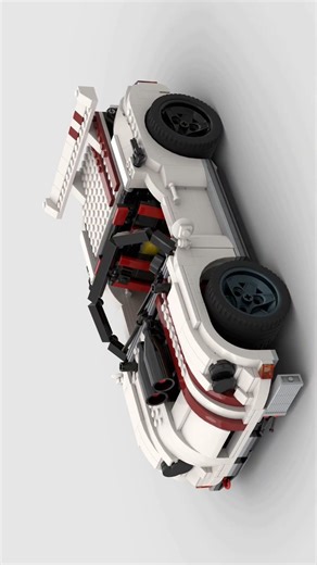 Lego 4993 Coolest Convertible rotate 3D #lego #retrocube #Convertible #4993 #legobuilding #creator