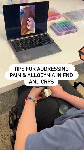 ✨ Tips for addressing pain & allodynia in FND and CRPS ✨ On Monday we shared creative ways to use mirror therapy in FND, today we’re diving into imagined movements and how they can make a HUGE difference. Graded Motor Imagery has 3 stages, GMI is used to help reduce pain and regulate the nervous system.: 1️⃣ Left–Right Discrimination 2️⃣ Imagined Movements 3️⃣ Mirror Therapy Often times clinicians will skip over imagined movements because it can often feel awkward or hard for their clients to im