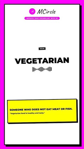 Learn English: What is Vegetarian? | Vocabulary Shorts