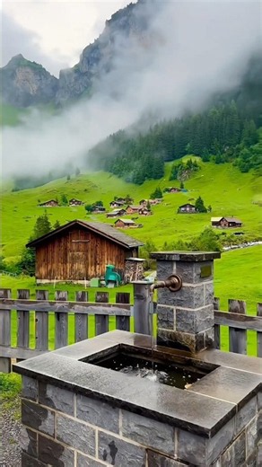 Beautiful Waterfall & Crystal Clear River in Switzerland 🇨🇭 | 4K Nature Relaxation Video #travel