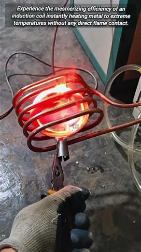 High Frequency Electromagnetic Coil Heating Steel Ladle To Red