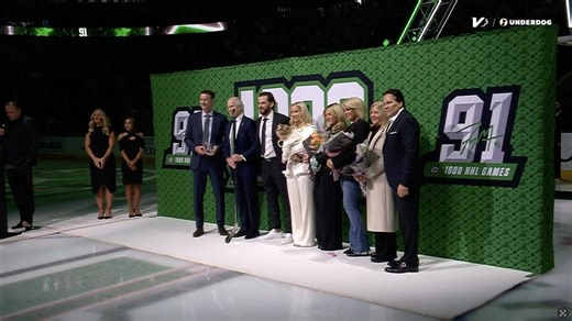 Seguin honored for 1,000 games