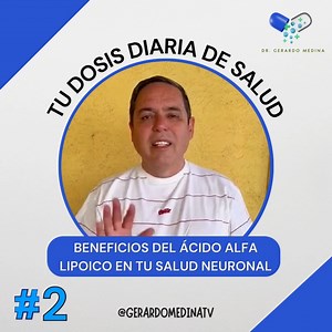 "Beneficios del Ácido Alfa-Lipoico para tu Salud Neuronal | Tu Dosis Diaria de Salud" ¿Sabías que el ácido alfa-lipoico es clave para proteger tus células nerviosas? En el video de hoy, te contamos cómo este potente antioxidante puede mejorar la salud de tu sistema nervioso, reducir el estrés oxidativo y apoyar tu bienestar mental. ¡Descubre sus beneficios y cómo incluirlo en tu suplementación diaria! #SaludNeuronal #Antioxidantes #Suplementación #TuDosisDiariaDeSalud | Gerardo Medina