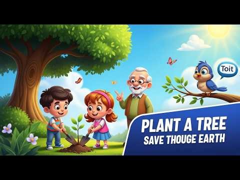 Let’s Plant Trees! 🌍 Kids Cartoon About Saving Earth | Educational Animated Story