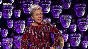 “When I was a young actor in drama school, I was told that I was not naturally gifted and I would have to work hard at it - so I did." Frances McDormand won tonight's Leading Actress BAFTA for her brilliant performance in Three Billboards. | BBC