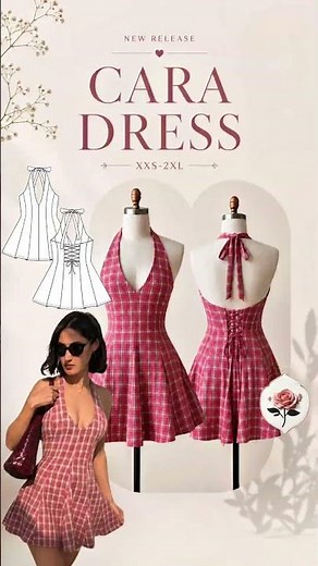 Cara Dress Sewing Pattern | PDF Sewing Pattern for a Summer Dress