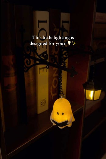 Mini Hanging Lantern Book Lamp for Shelves — Small Bookish Light