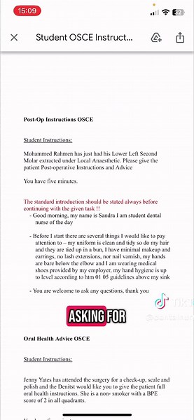 Hello, everyone! I am very happy that you are here! Today’s lesson is all about ZOOM OSCE POST XLA INSTRUCTIONS EXAMPLE 5 min scenario which I will go through with you step by step! With love - your tutor and assessor! #dental #dentalnurse #dentalstudent #dentalschool #nebdn #nebdnosce #zoom #zoomosce #dentistry #dentallife #extractions #dentalassistantlife #dentalnurse #dentaltutor #tutorial